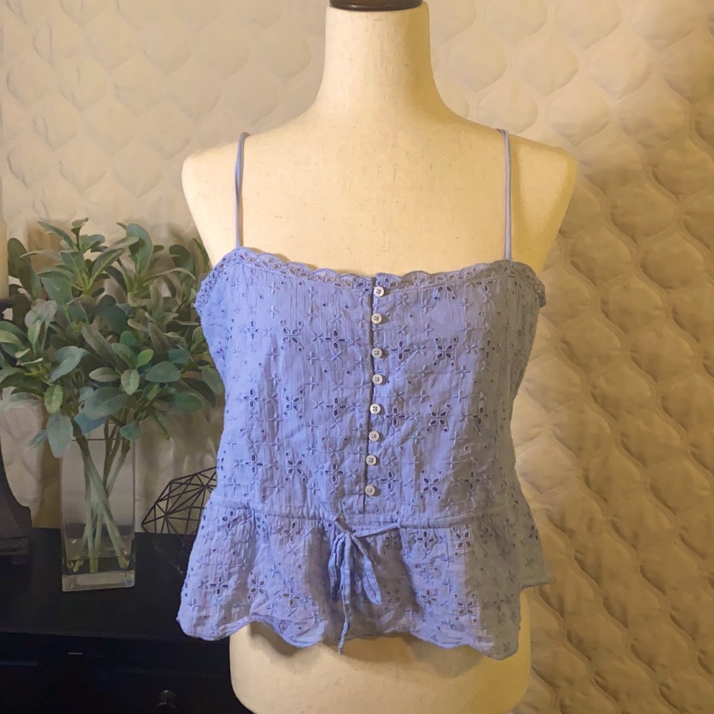 Aerie large cropped shirt